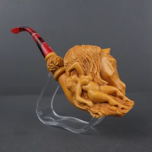 Horse And women composition Meerschaum Pipe