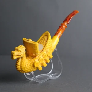 Viking Warrior Ship Meerschaum Pipe