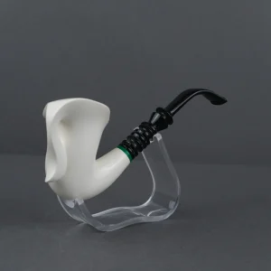 Premium Free Style Classical Meerschaum Pipe with Acrylic Stem