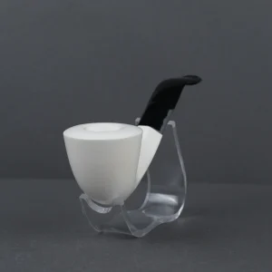 Classic Smooth Meerschaum Pipe with Acrylic Stem